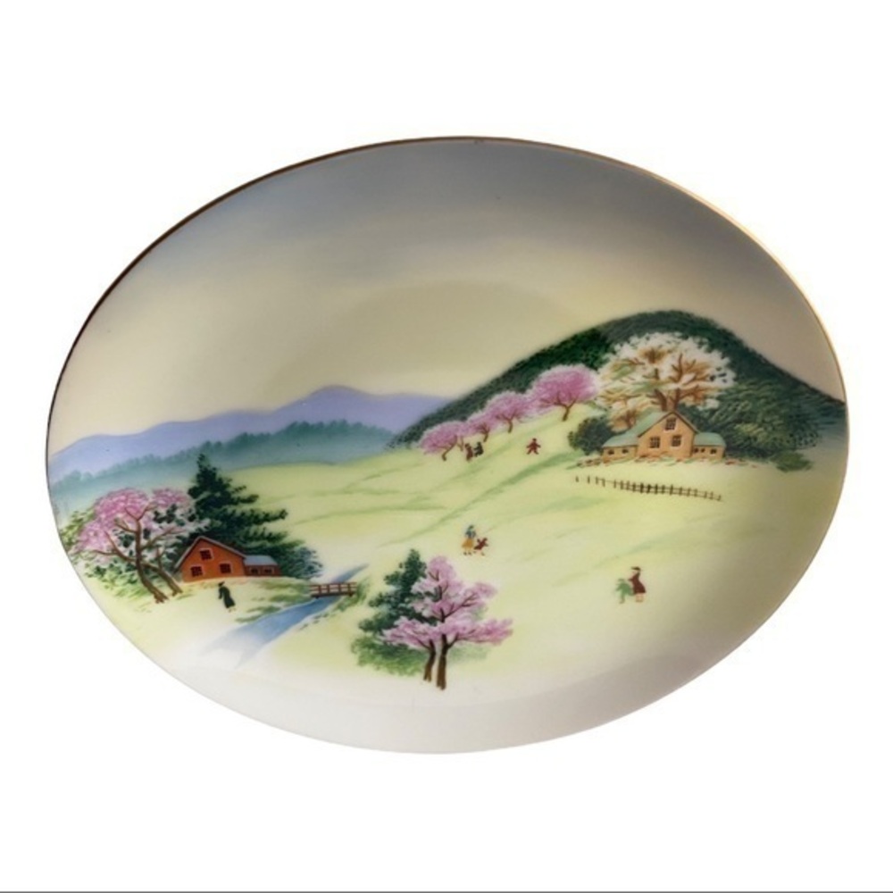LEFTON CHINA PLATE HAND PAINTED